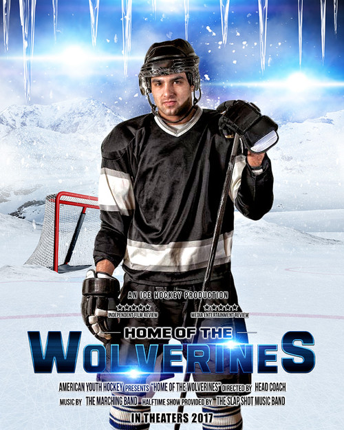 SPORTS POSTER PHOTO TEMPLATE - ICE HOCKEY II