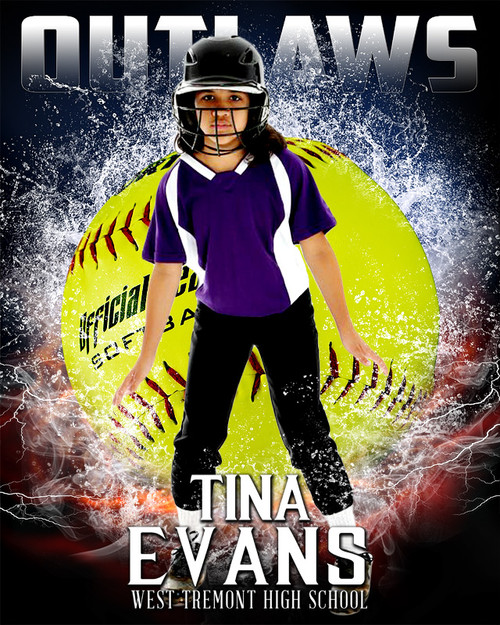 16x20 Splash Softball Extraction Poster