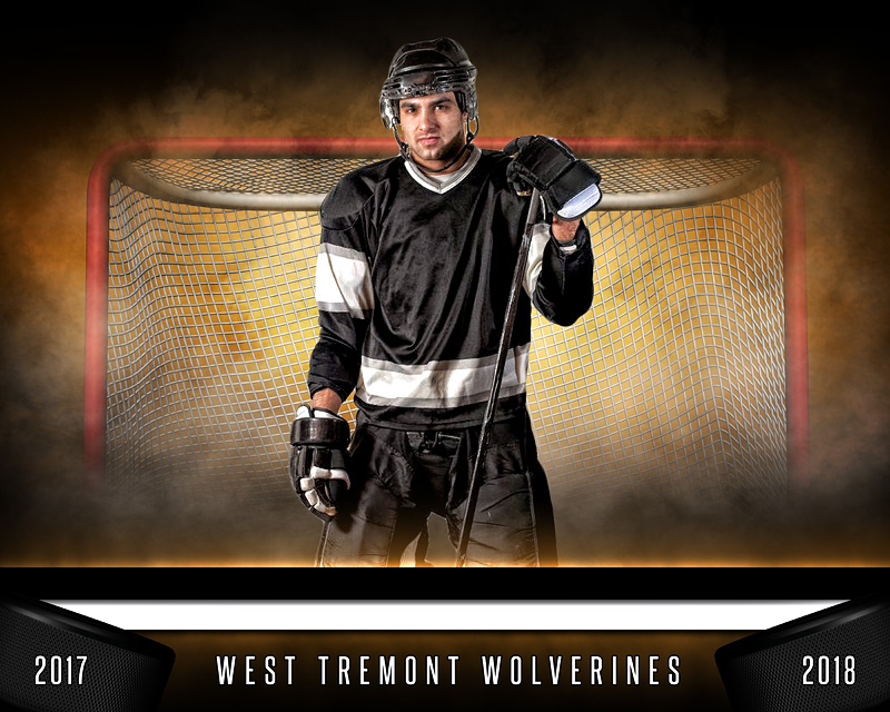 SPORTS POSTER TEMPLATE - FANTASY HOCKEY- PHOTOSHOP SPORTS TEMPLATE