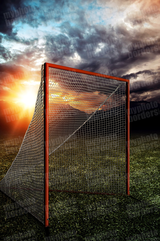 Digital Sports Background Lacrosse Goal