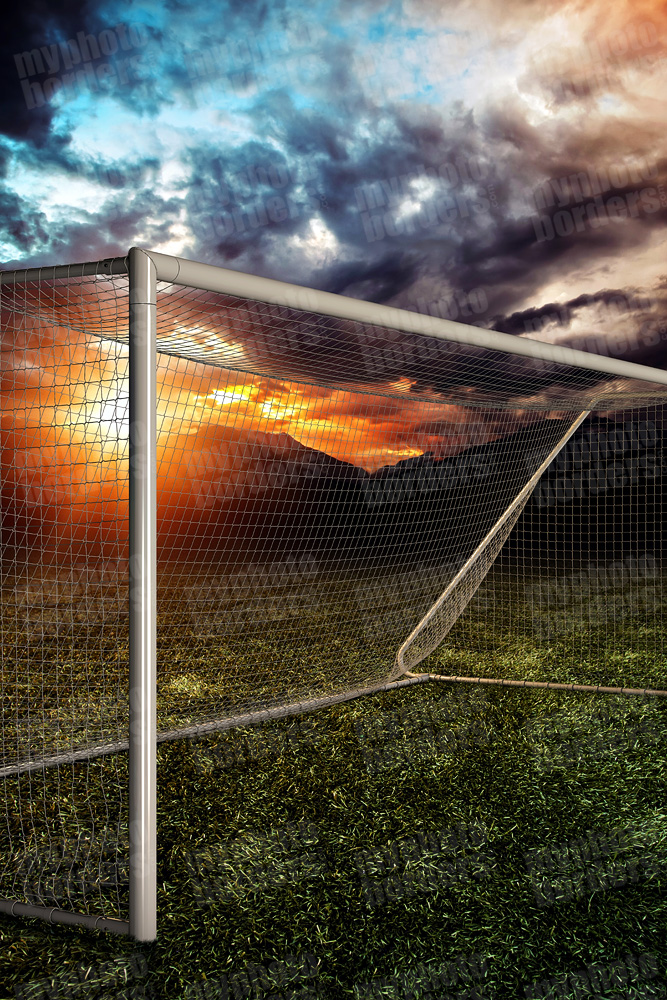 Digital Sports Background Soccer Goal Iv