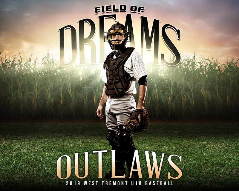 16x20 MULTI-SPORT POSTER TEMPLATE - FIELD OF DREAMS - CUSTOM PHOTOSHOP LAYERED SPORTS TEMPLATE