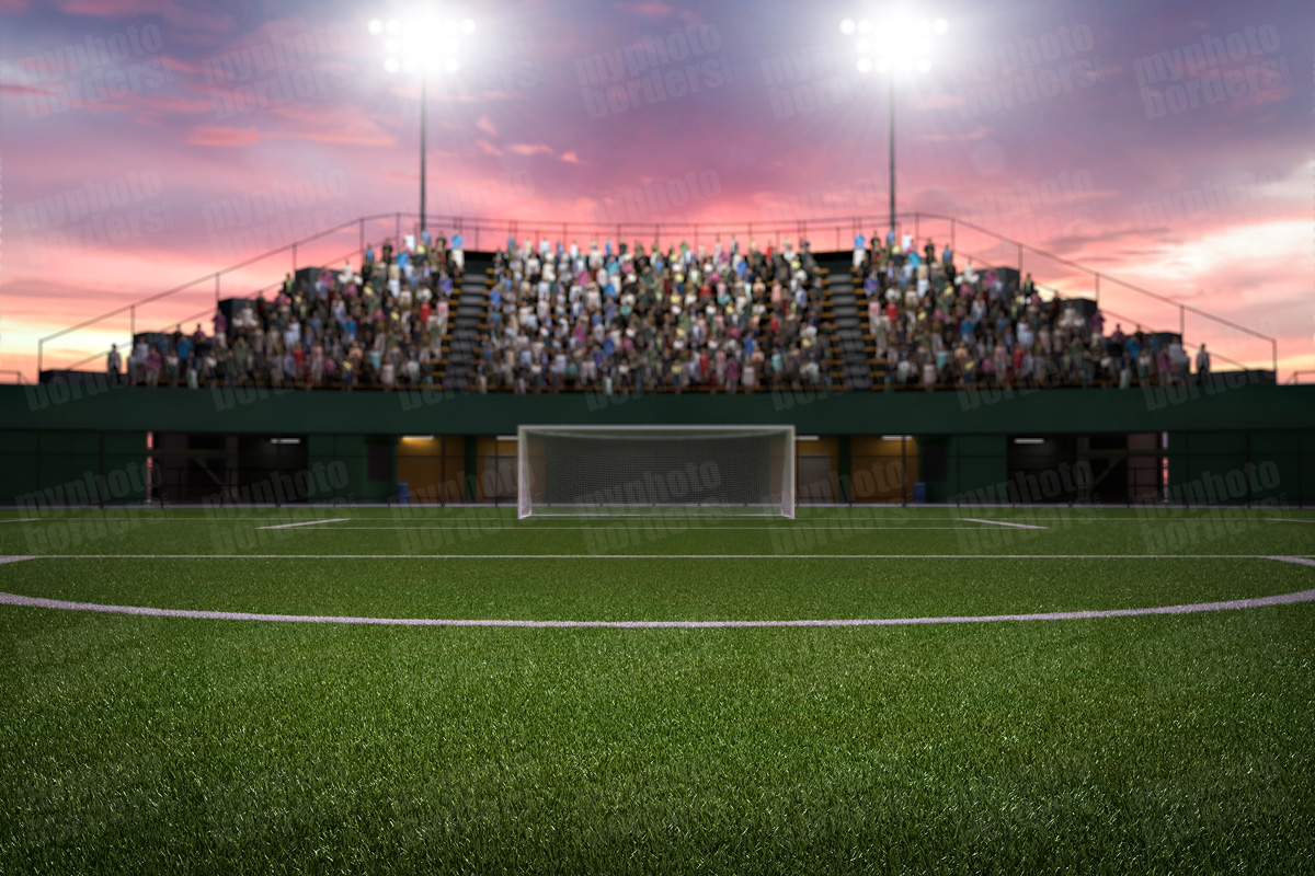 Digital Sports Background Soccer Park Horizontal