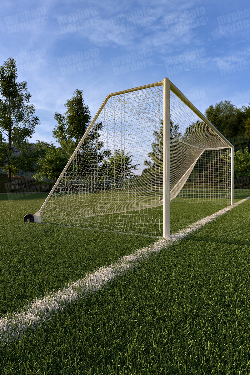 soccer goal side view