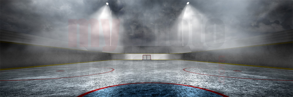 Digital Sports Background - Outdoor Hockey - Panoramic