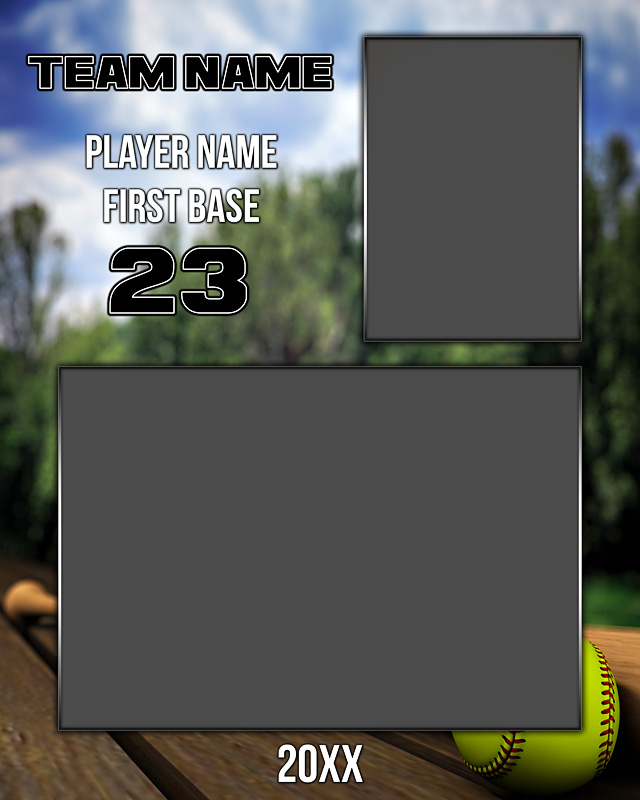 Softball Memory Mate Photo Template Softball Park Softball Memory Mate Photo Template Softball Park