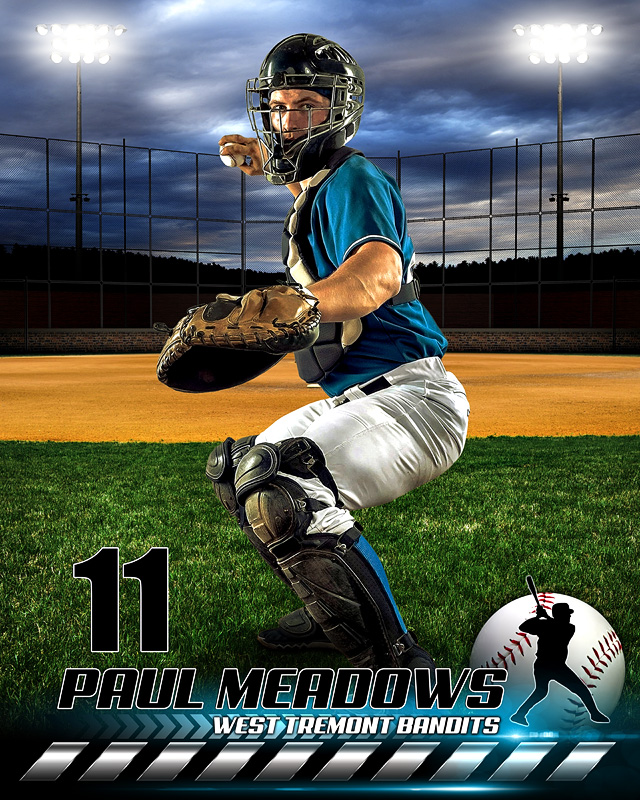 Rise To The Challenge Baseball Softball Photoshop Templates + Tutorials