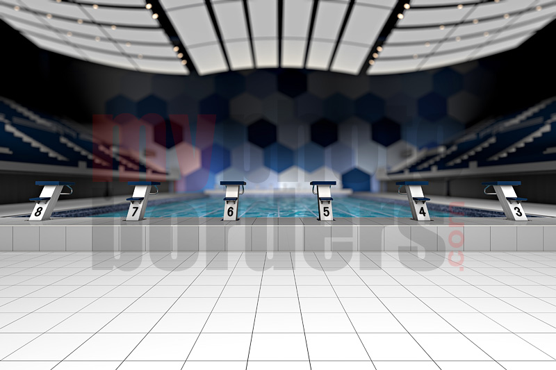 Digital Sports Background Swim Meet