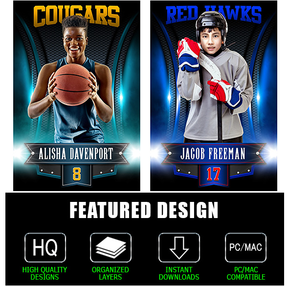 my photo borders custom sports photoshop templates and digital sports photo templates