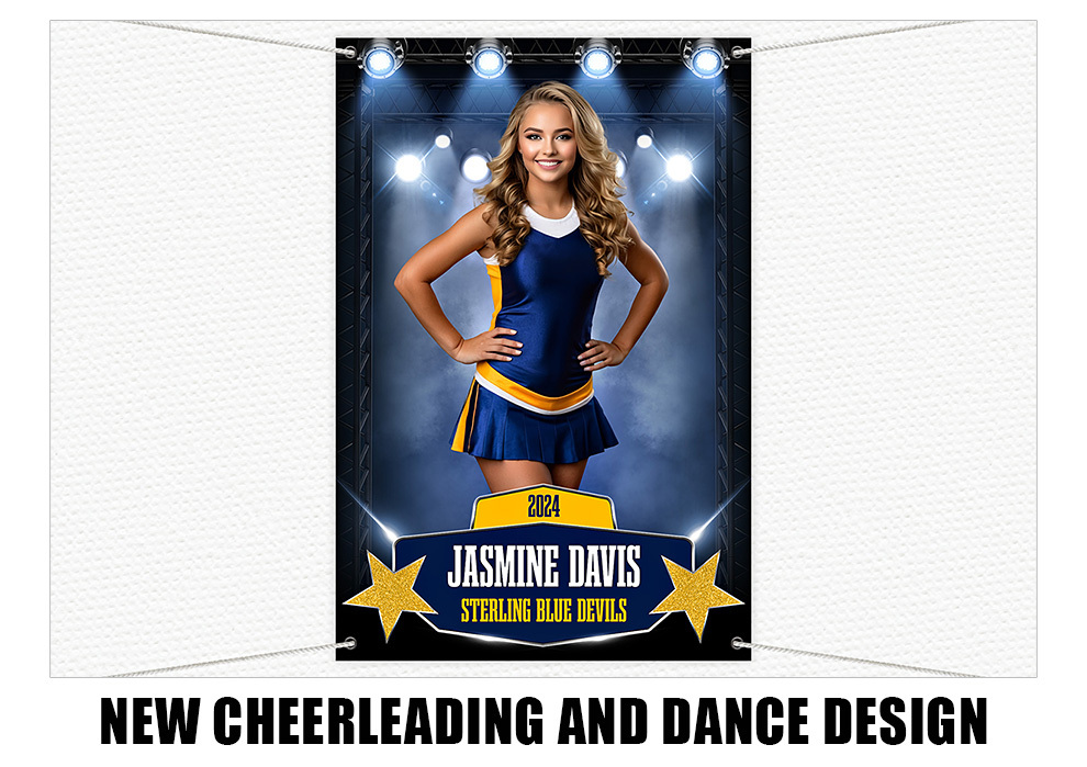 New Cheerleading And Dance Photoshop Template Design