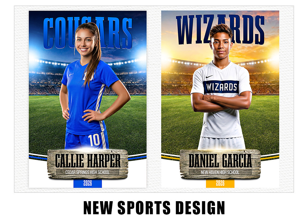 New Photoshop Sports Design Template at My Photo Borders