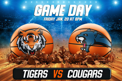 Game Day Design - Basketball Mockup - Photoshop Layered Sports Template