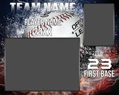 Baseball Memory Mate Photo Template Splash Series