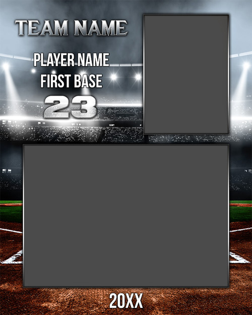 Baseball Memory Mate Photo Template Stadium