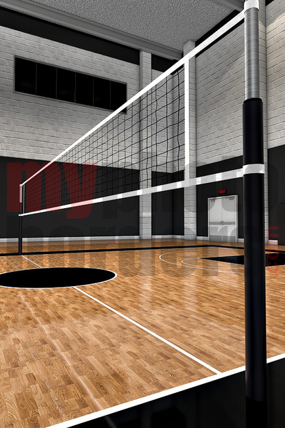 Digital Sports Background - Volleyball Court