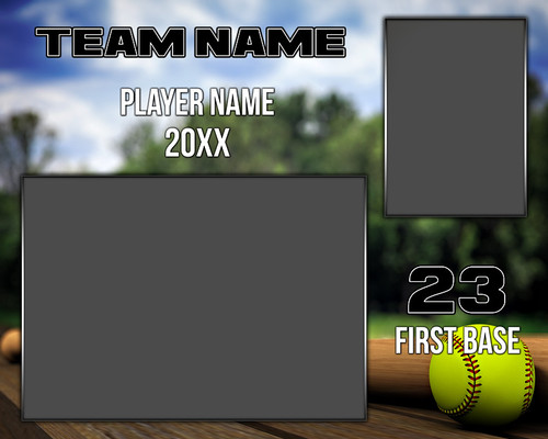 Softball Memory Mate Photo Template Softball Park Softball Memory Mate Photo Template Softball Park
