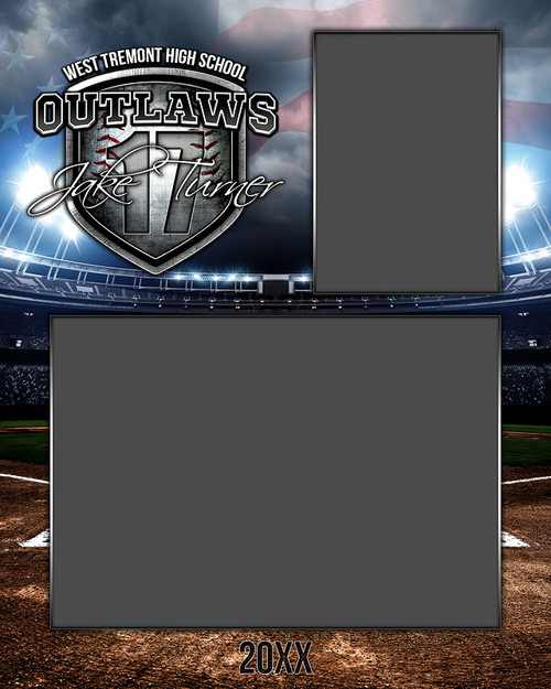 Baseball Memory Mate Photo Template American Baseball