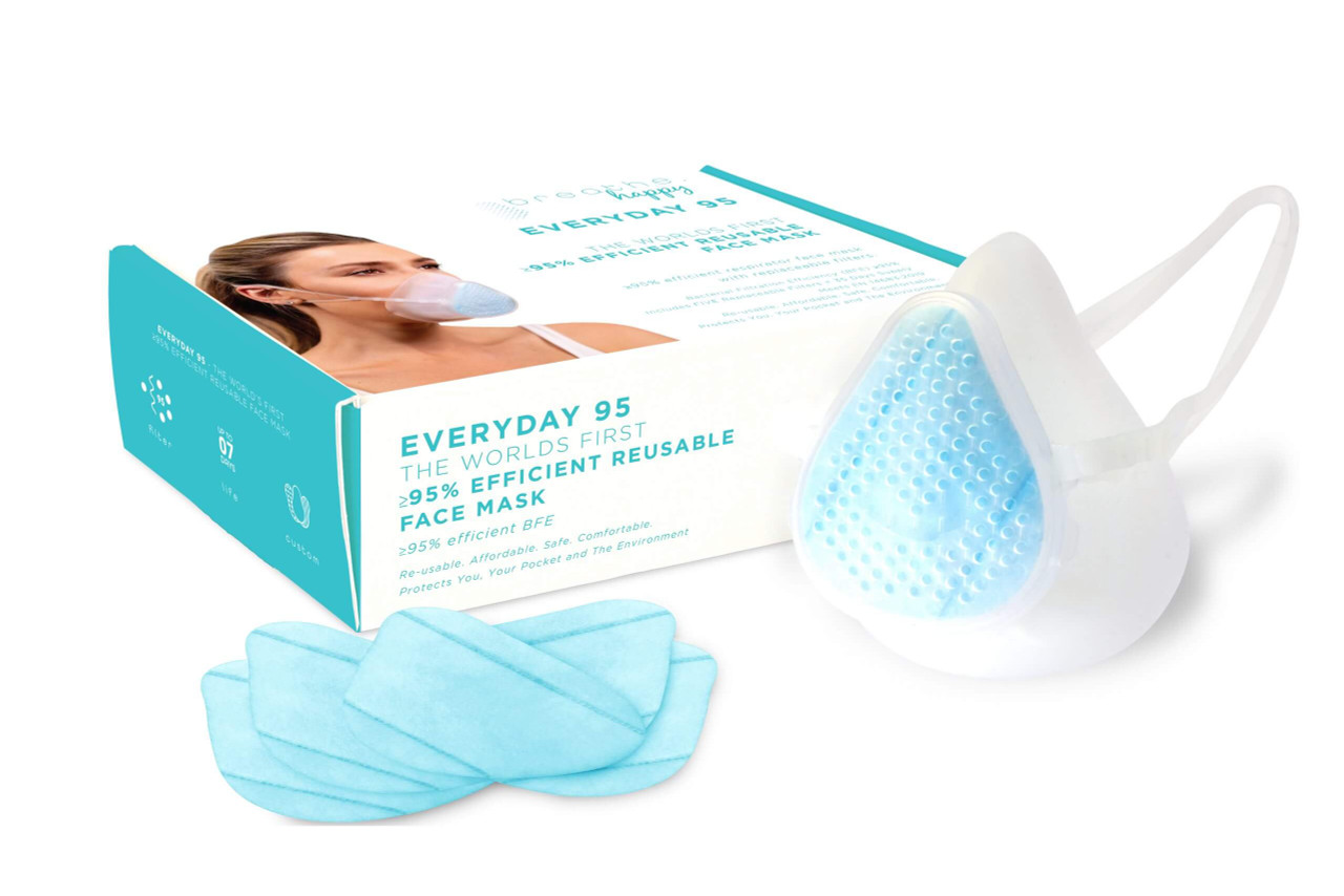 Breathe Happy EVERYDAY 95% Filtration Reusable Mask