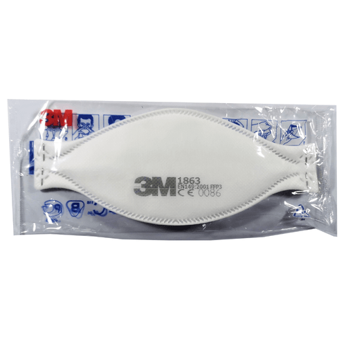 3M FFP3 1863 Unvalved Face Mask Respirator  - UK Stock