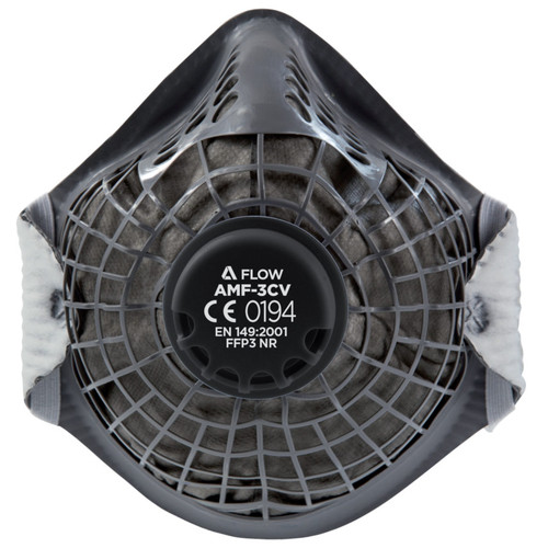 Alpha Solway Alpha Flow AMF-3CV Valved FFP3 Dust Mask (Pack of 10)