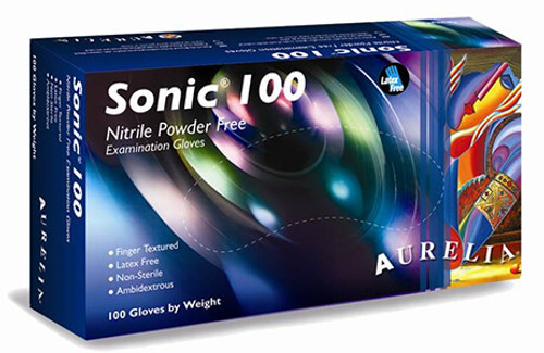 Aurelia Sonic 100 Nitrile Gloves Small | The Face Mask Store