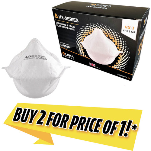 Alpha Solway HX-3 FFP3 Disposable Face Mask - Buy two for price of one