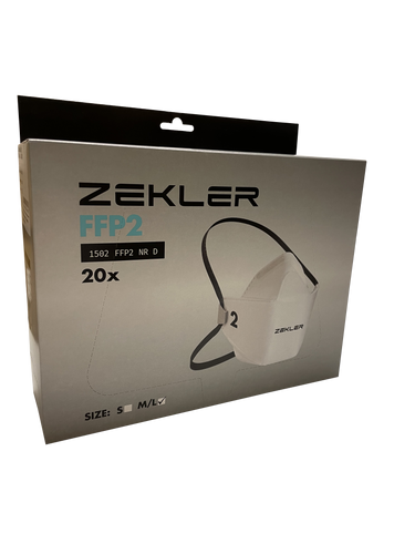 Zekler 1502 FFP2 Filtering Face Mask - Box of 20