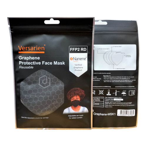Versarien FFP2 Graphene Protective Reusable Face Mask Pack - featuring Nanane™ and Polygrene™