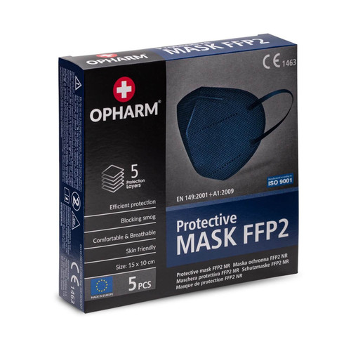 Opharm Protective mask FFP2 Navy Blue(Box)