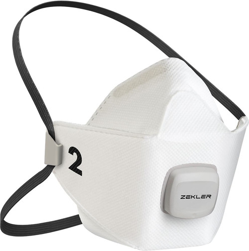 Zekler 1502 FFP2 Vavled Filtering Face Mask - Single Mask