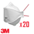 3M Aura 9330+ FFP3 Unvalved Respirator Pack of 20