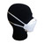 Handanhy HY9330 FFP3 Mask on head mannequin - side view showing positioning of straps