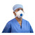 Hospital staff wearing JSP M632 Moulded Disposable FFP3 Valved Face Mask