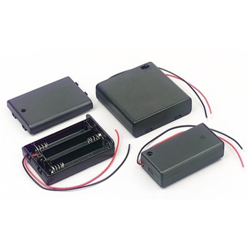 Comfortable SBH-XXX Battery Boxes with Covers 2 x AA box with switch SBH-321-3AS