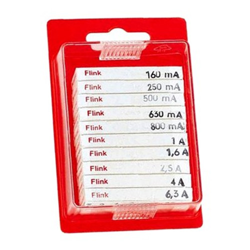 ESKA 20x5mm Fuse Selection- 100 assorted Pack 100 Assorted Q.B. glass fuses