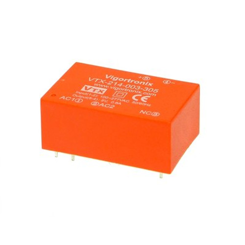 Vigortronix VTX-214-003-3 AC-DC Converter 3 Watt 3.3V 3 Watt High Performance AC-DC Converter VTX-214-003-303