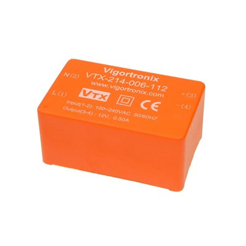 Vigortronix VTX-214-006-1 AC-DC Converter 6 Watt 6V 6 Watt AC-DC Converter ﻿VTX-214-006-106