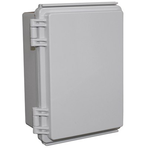 X8 Series Polycarbonate Hinged Enclosure CHDX8-224 Solid lid enclosure 185x135x100mm