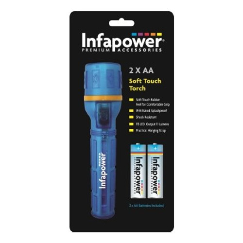 Infapower F020 Soft Touch Torch 2xAA Infapower F020 Soft Touch Torch 2 AA