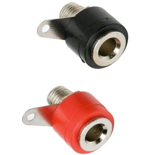 4mm Panel Sockets - Solder Connection 4mm panel socket RED