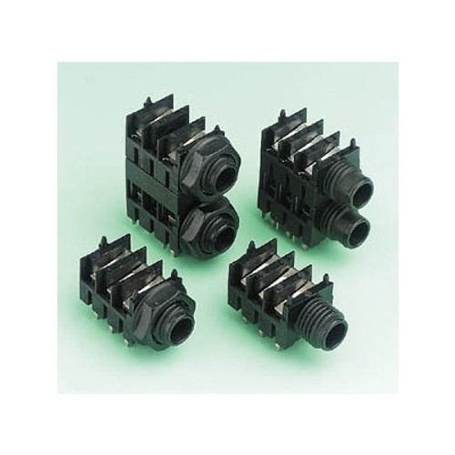 CLIFF S1C Series Stacking Jack Connectors 6.35mm Twin mono stacking jack (spacer&nut)
