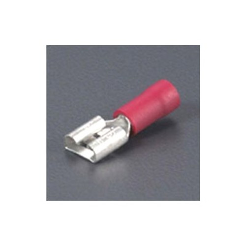 Insulated Push On Female Spade Terminals Female spade receptacle - Red 2.8mm x 0.5mm (Pk x 100)