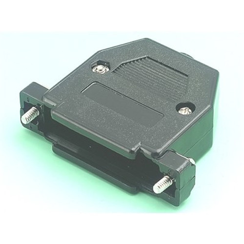 D connector covers - standard moulded. Moulded D cover Black 9 way