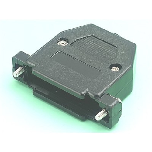 D connector covers - standard moulded. Moulded D cover Black 25 way