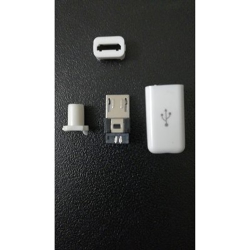 USB B Micro Plug USB B Micro Plug White