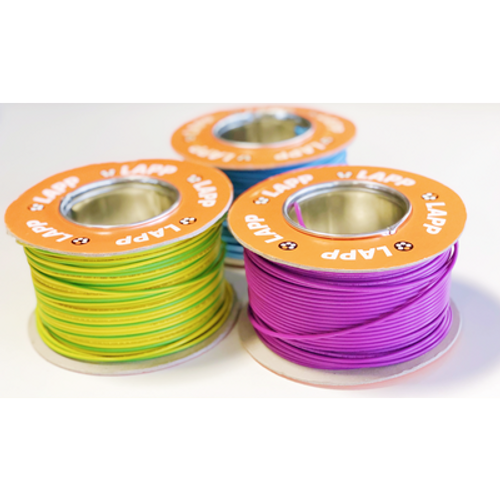 Lapp lflex Uniplus Tri-Rated 2.50mm 100m Cable Violet Tri-Rated 100m Reel 1 x 2.5mm