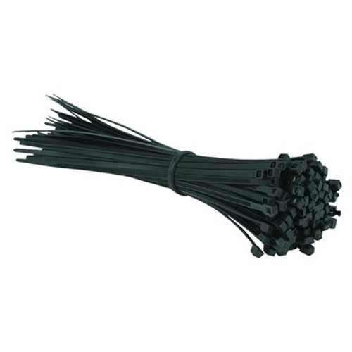 Cable Ties - Black 150mm x 7.6mm BLACK Cable Tie (pack x 100)