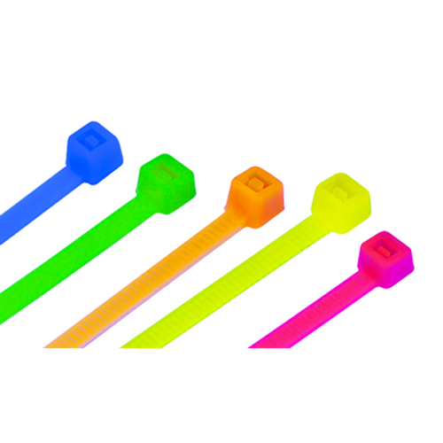 Fluorescent Cable Tie Miniature Range 2.5mm Fluorescent Yellow Cable Tie 100 x 2.5 mm