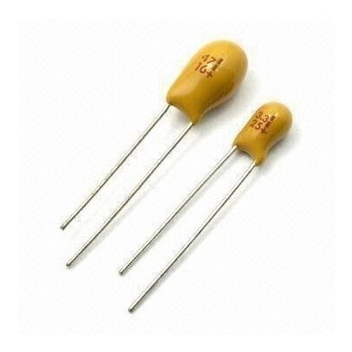 Tantalum Bead Capacitors 5mm Pitch 100uF 16V Tant. Bead Capacitor 5mm Pitch