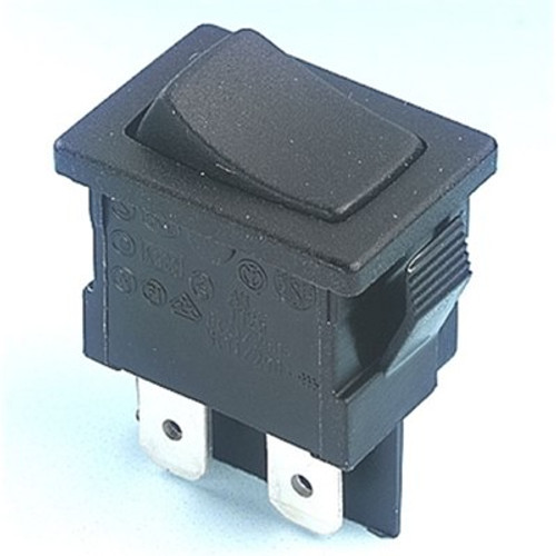 Everel A1 Series Miniature Rocker Switches Miniature rocker switch SPDT black centre-off A115611000